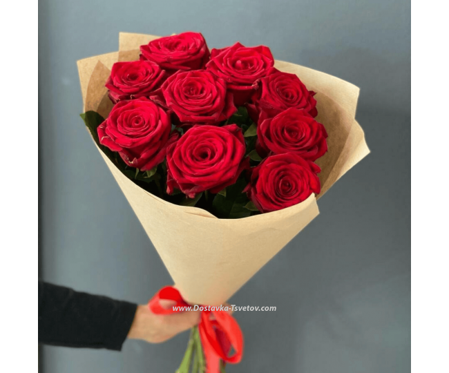 Flowers Bouquet of red roses "Classic Genre"