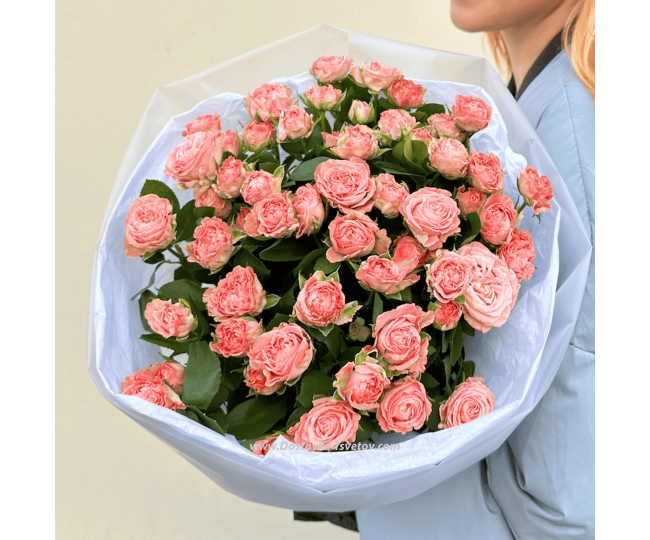 Flowers #21 Bouquet of spray peony roses variety Bombastic
