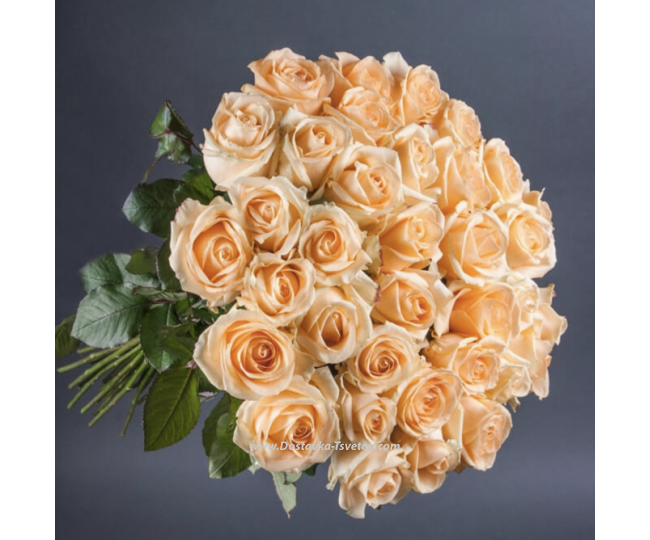 Flowers Bouquet of Roses "Peach Avalange"