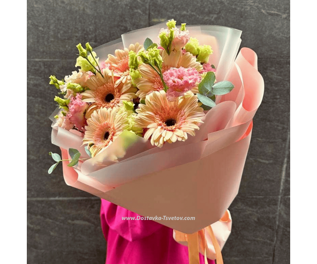Flowers Bouquet "Pink Gerbera"