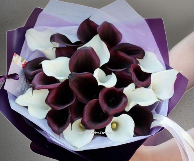 Flowers Bouquet of callas "Chanel"