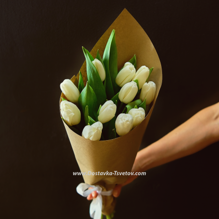 white bouquet "Monaco"