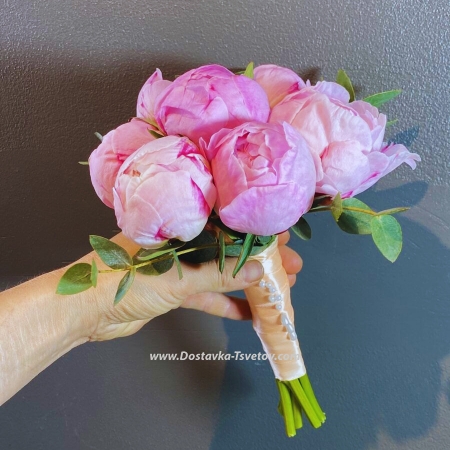 Bridal bouquet of peonies "Serenade"