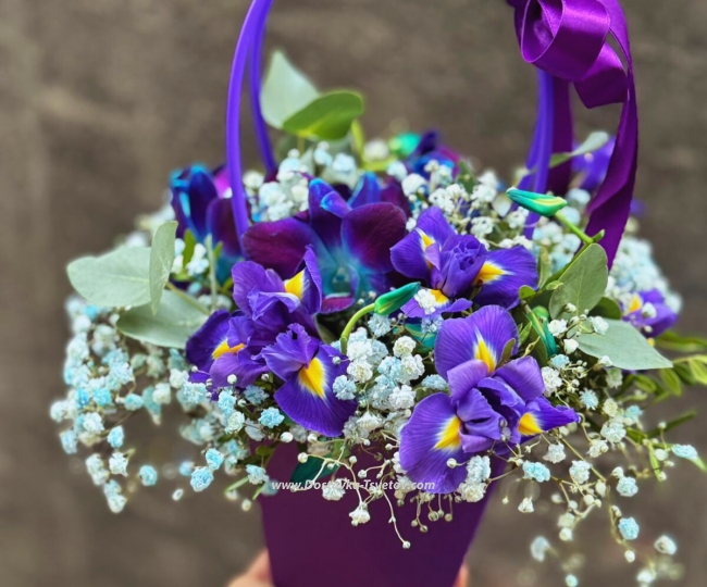 Flower Handbag "Violetta" - photo #2