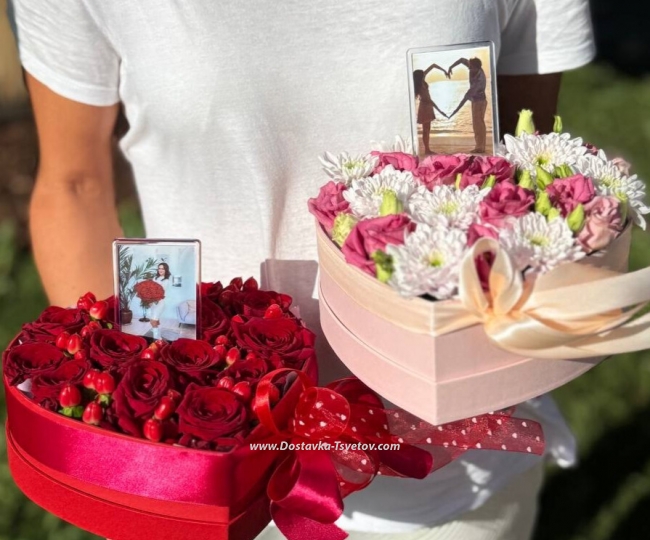 Your photo in a heart of roses - photo #2