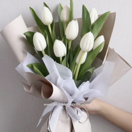 white bouquet "Monaco"