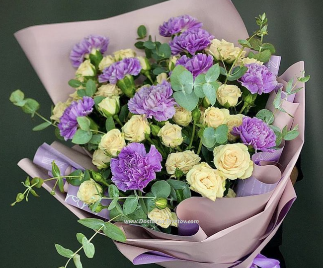 Flowers Carnations and roses "Plum Orchard"