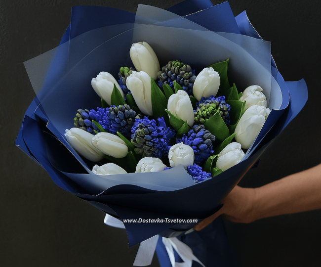 Tulips Hyacinths and tulips "Russia"