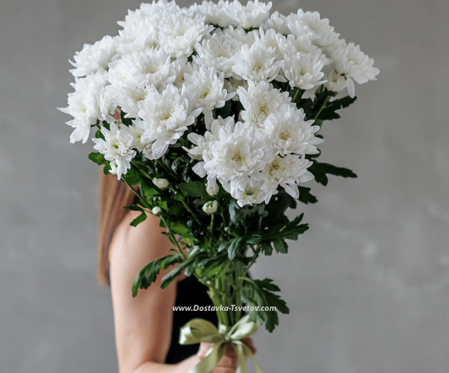 White bouquet "Gentle Breath" - photo #2