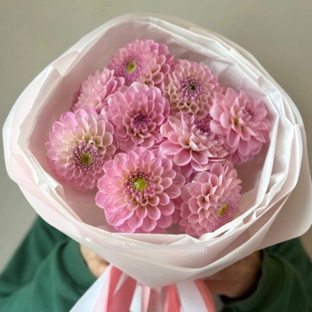 Bouquet of 9 dahlias "Antonella"
