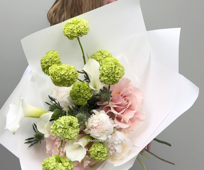 Flowers Author's bouquet "Tenderness of Silk"