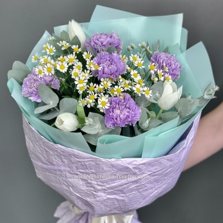 Purple bouquet "Colorful World"