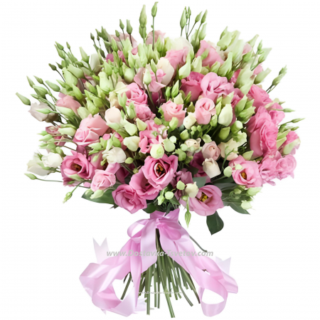 A large bouquet of 101 eustomas "Miss Eustoma"