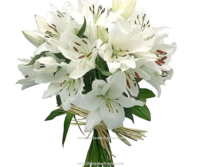 Lilies Bouquet of white lilies "Winter"