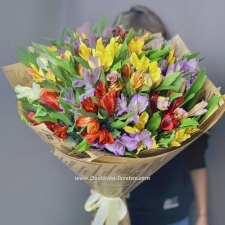 Multi-colored bouquet "Winnie-the-Pooh"