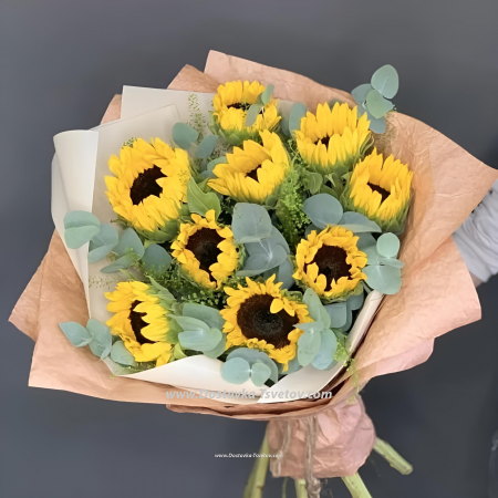Bouquet of sunflowers "Blondie"