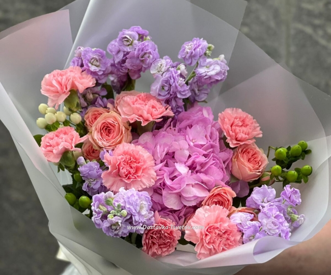 Flowers Composition "Purple Vernissage"