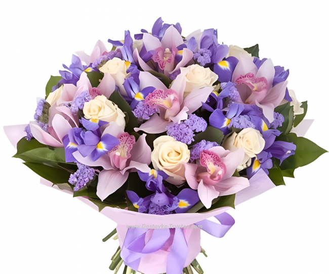 Orchids Orchids with irises "Mistress"