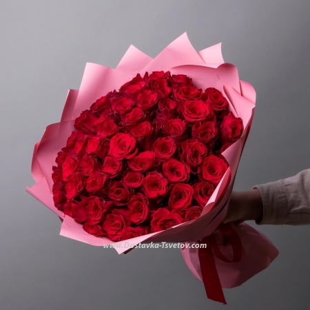 Bouquet of 51 roses "Loli"