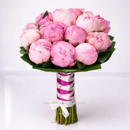Pink peonies "Bride's Bouquet"