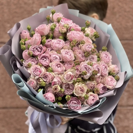 A bouquet of spray roses "New Century"