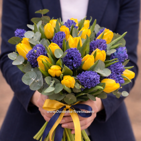 Prefabricated bouquet "Lilac Field"