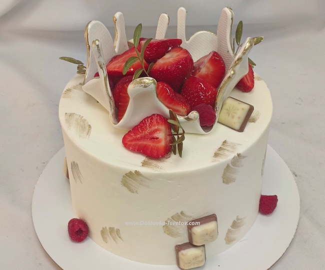 Cakes Author's cake "Pistachio-raspberry"