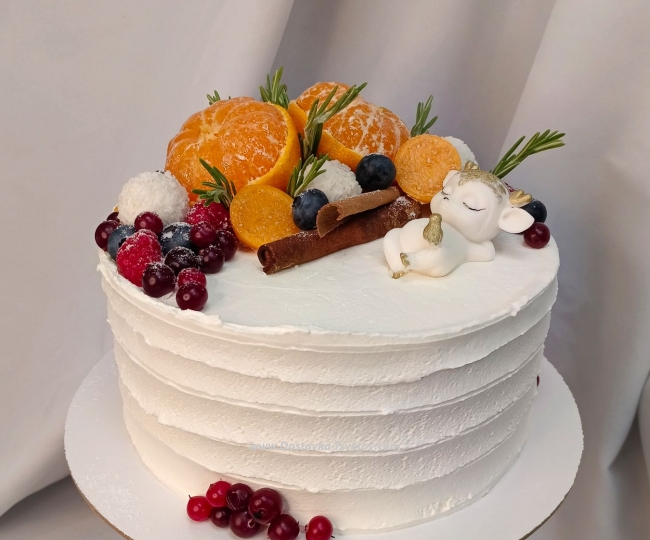 Author's cake "Mandarin Vibe" - photo #2