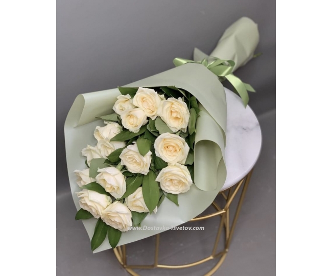 Roses Bouquet of white roses "Angelica"