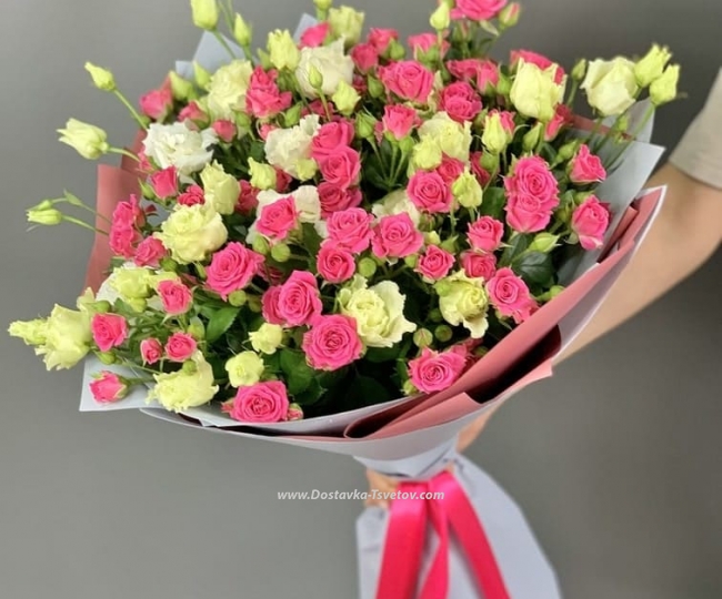 Eustoma Unusual bouquet "Theater"