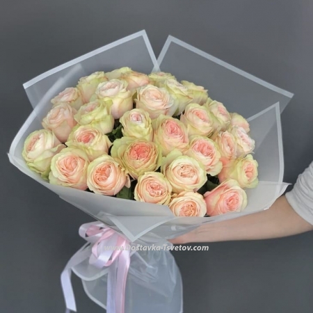Bouquet of Peony Roses "Alaska"