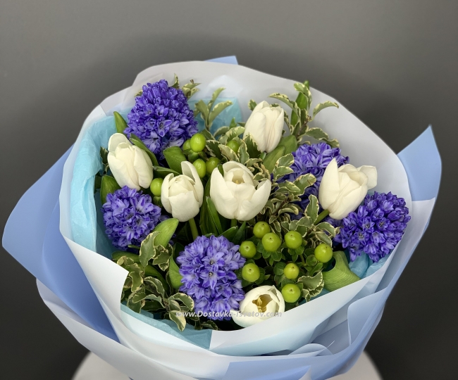 Bouquet "Strict Hyacinth" - photo #2