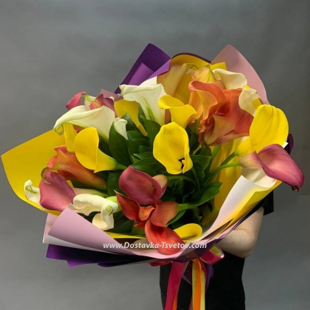 Bouquet of callas "Parisian"