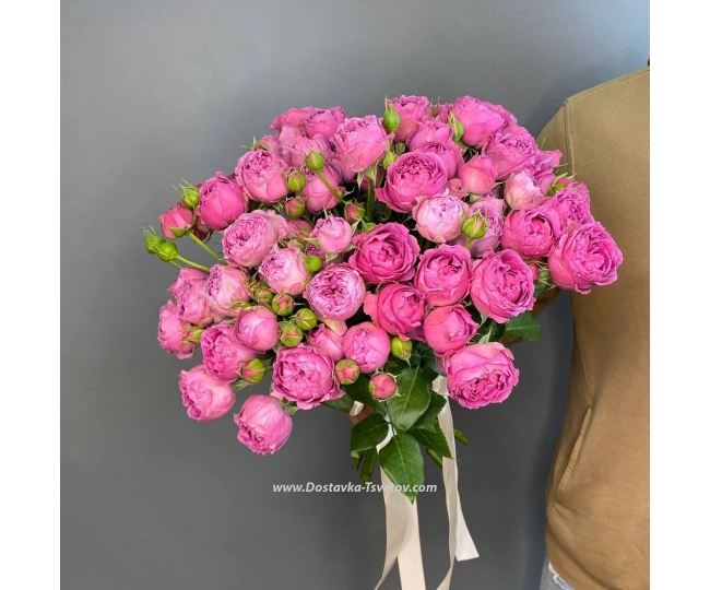 Peony Roses Mono-bouquet "Pink Lanites"