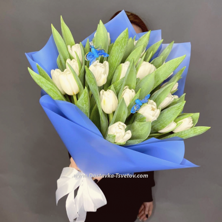 21 tulips in a bouquet "Ballerina"