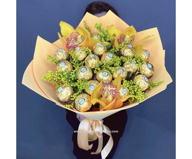 Chocolate bouquets Bouquet of sweets "Sweet World"