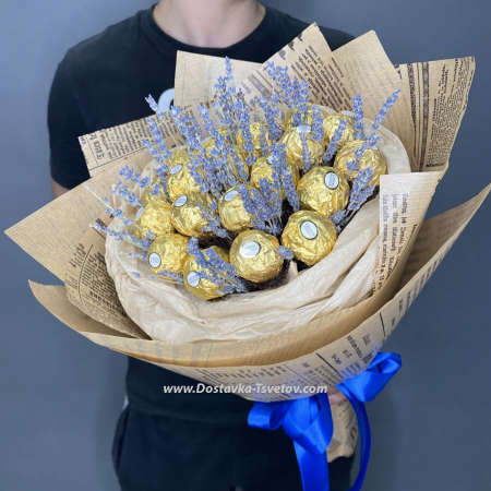 Bouquet "Lavender Ferrero"