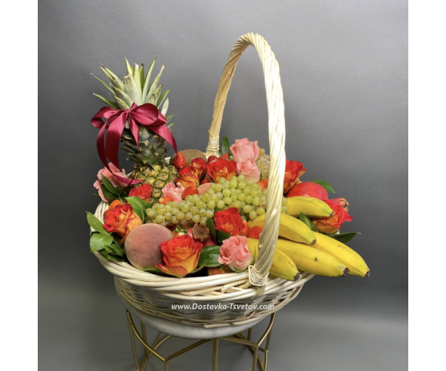 Fruit basket Basket "Flowers and Fruits"