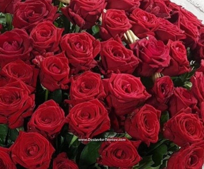 Basket of red roses "Love" - photo #3