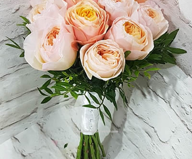 Bouquet of 11 peony roses "Cutie" - photo #2