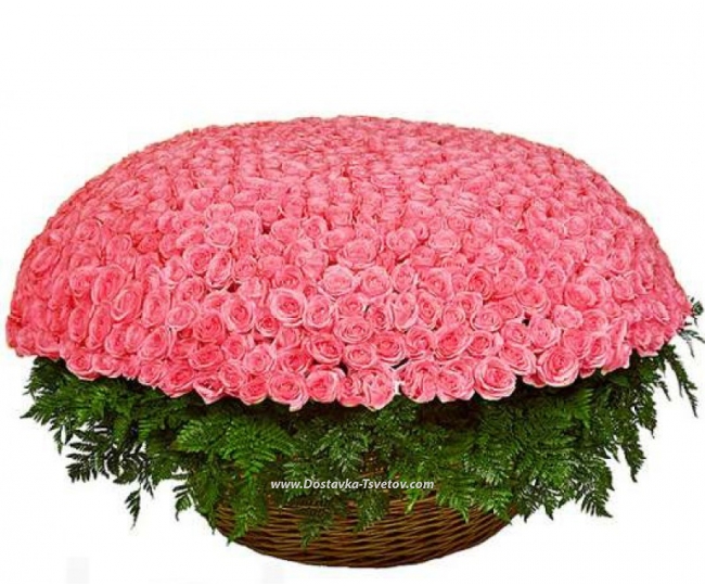 Huge basket "1001 Roses"