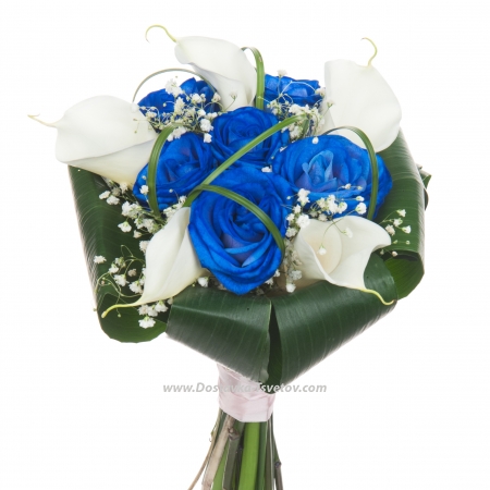 Blue roses for the bride "Glamour"