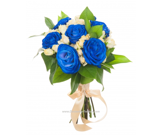 Blue roses to the bride "Carnival"