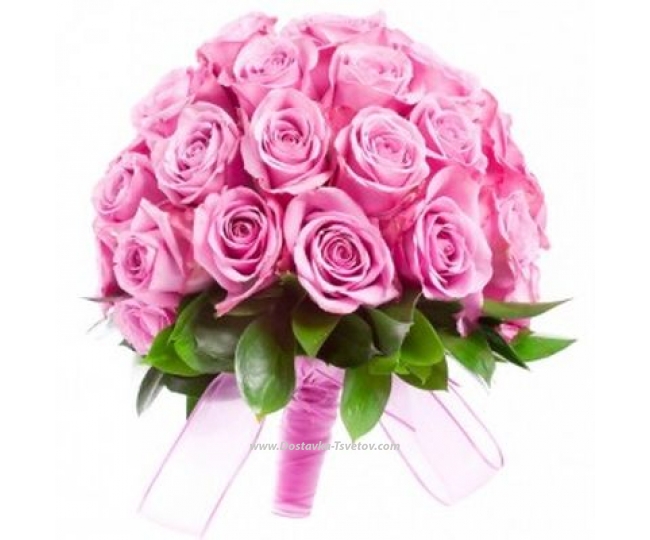 Bridal bouquet of pink roses Bouquet of the bride "Rose Wine"
