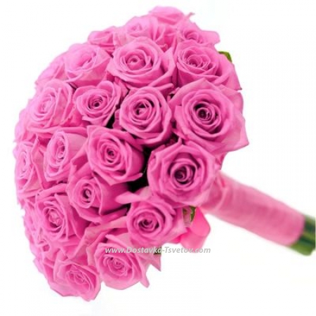 Pink bouquet "Violin"