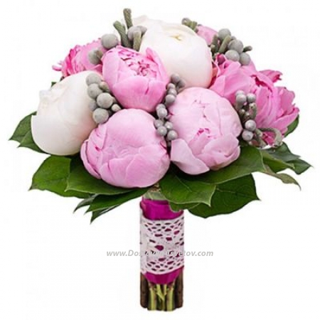 Bridal bouquet "Peony Holiday"