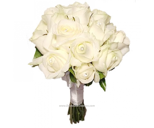 White roses White roses for the bride "Marshmallow"