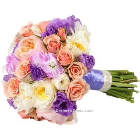 Bouquet of roses to the bride "Krasa"