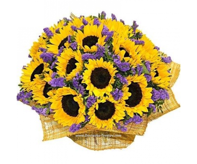 Sunflowers Yellow bouquet "Sunny Miracle"