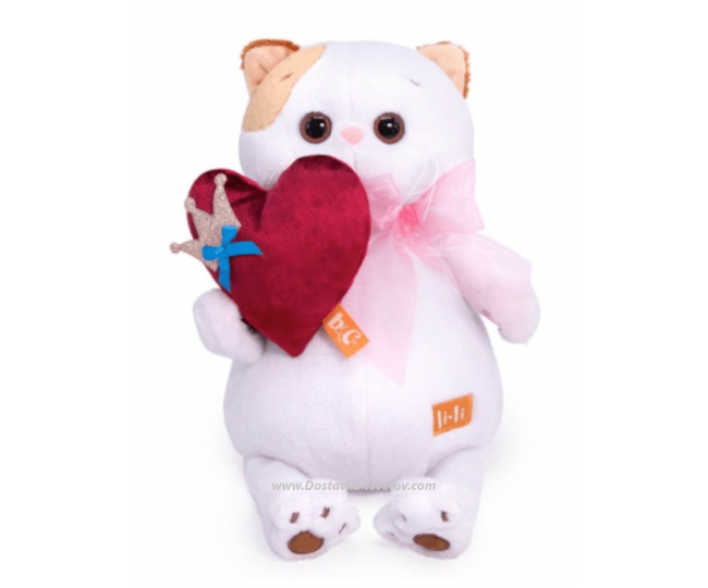 Stuffed Toys Li-Li cat with a heart